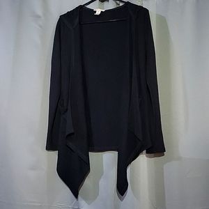 Hooded Open Front Sweater